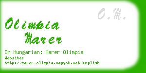 olimpia marer business card
